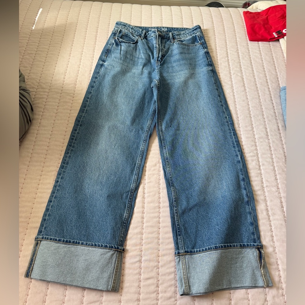 Old Navy Light Blue Wide-Leg Women's Jeans